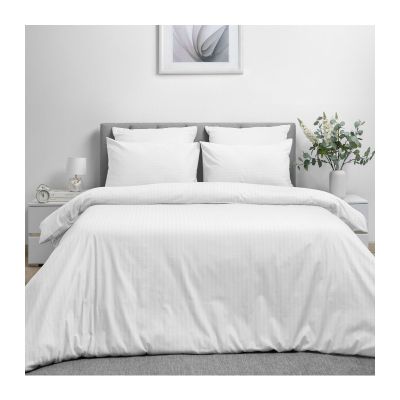 Простыня "Волшебная ночь" 200*220см тк.Поплин П10 цв."WARM WHITE" 8709/2