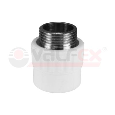 Муфта комбинированная PP-R D=25 мм x 1" НР, Valfex