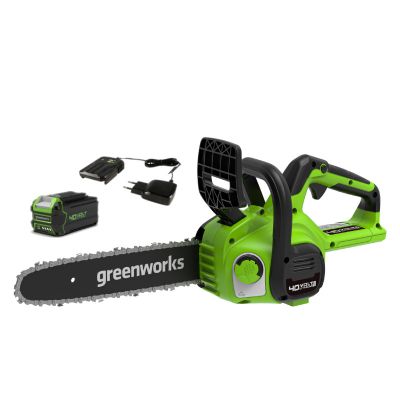 Пила цепная аккумуляторная GREENWORKS 40 V (1 аккум.40v/2А.ч и заряд.устр) арт.2007807UB Гринворкс