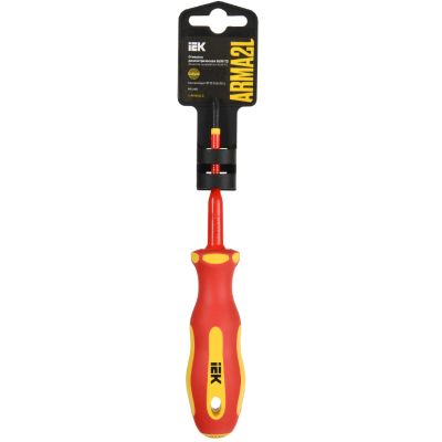 Отвертка диэлектрическая крестовая ARMA2L 5 SLIM PH1х80 Т2 IEK (A2L5-SC31-T2-PH-10-080)