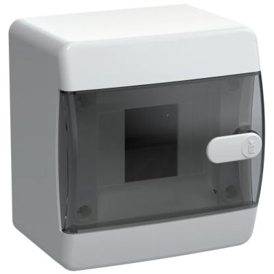 Бокс UNION Compact ЩРН-П-4 белый навесной пластик черн.прозрач.дверь IP41 IEK 150х124х103 (UIC-KP12-N-04-41-K01)