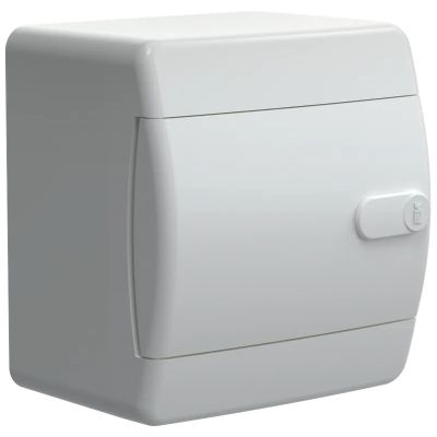 Бокс UNION Compact ЩРН-П-4 белый навесной пластик белая дверь IP41 IEK 150х124х103 (UIC-KP13-N-04-41-K01)