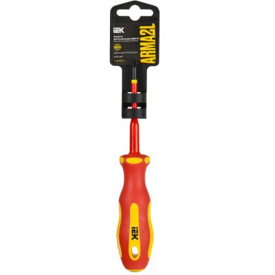 Отвертка диэлектрическая комбинированная ARMA2L 5 SLIM PZ/SL1х80 Т2 IEK IEK (A2L5-SC31-T2-ZS-10-080)