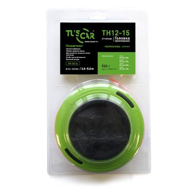 Шпулька (головка триммерная) универсальная TH12-15  Professional  M10x1,00L,M10*1,25L, M12*1,50L, M12*1,75L, TUSCAR/Тускар