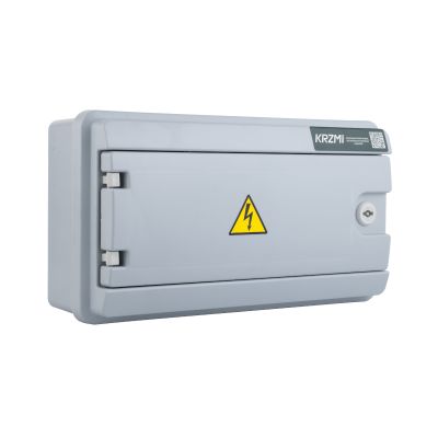 Бокс KRZMI ЩРН-П 8 навесной пластик глухая дверь IP65 226х323х124 мм
