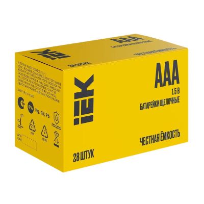 Батарейка IEK Alkaline Optima  LR-03 BL-28, 1,5 В, ABT-LR03-OP-B28