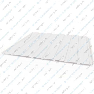 Профнастил ЛКПОЦ C8 0,45 мм, 1,150(1,200)x2,0 м, RAL 9003 (сигнальный белый), ТУ 5285-002-37144780-2012