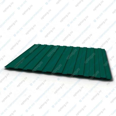 Профнастил ЛКПОЦ C8 0,45 мм, 1,150(1,200)x6,0 м, RAL 6005, ТУ 5285-002-37144780-2012