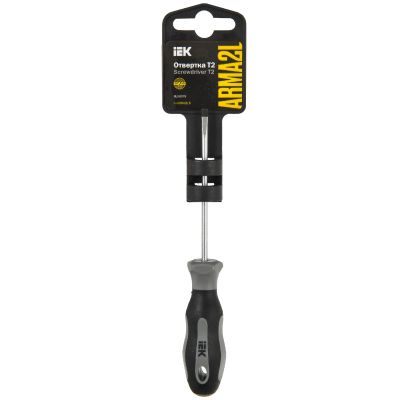 Отвертка шлицевая ARMA2L 5 SL3,0х75 Т2 IEK (A2L5-SC10-T2-SL-30-075)