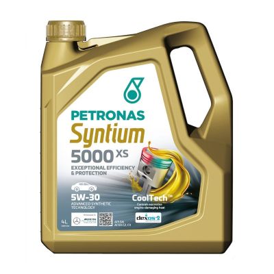 Масло моторное PETRONAS SYNTIUM 5000 XS SAE 5W30, 4 л, API SN/CF, синтетическое, (двиг. бензиновый, дизельный), (70660K1YEU)*