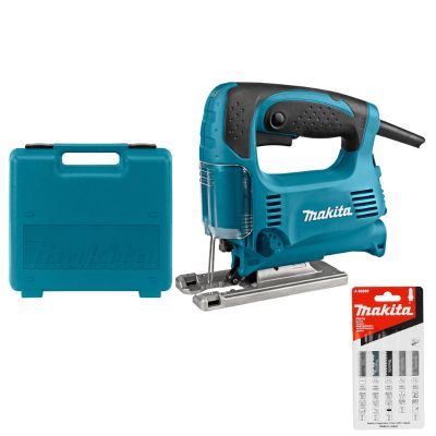 Лобзик 4329KX1, 450 Вт, 65 мм, Makita, кейс+набор пилок