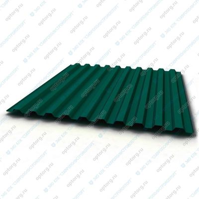 Профнастил ЛКПОЦ C21 0,45 мм, 1,0(1,051)x6,0 м, RAL 6005, ТУ 5285-002-37144780-2012