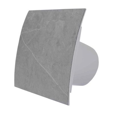 Вентилятор  настенный ВЕКТОР В 120 "STONE", торос серый (15-012 ОК ) d120, клапан