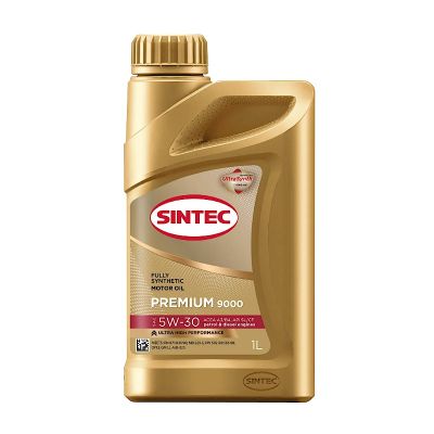 Масло моторное Sintec Premium 9000 (A3/B4) SAE 5W30, 1 л, API SL/CF, синтетическое, (двиг. бензиновый, дизельный), (пластик. канистра)