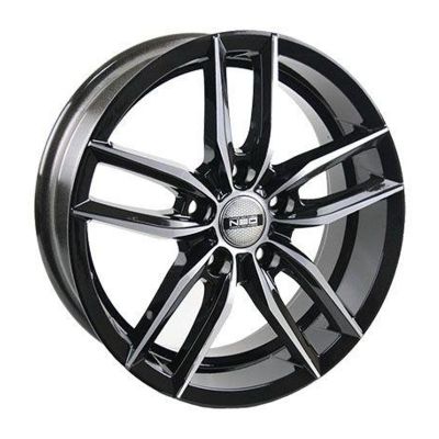 Диск литой NEO V08-1665 6,5Jx16 5/114,3 ET38 D67,1 BD (черный с полировкой), без крепежа, Россия