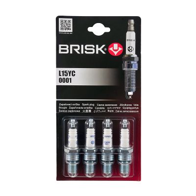 L15YC КОМПЛЕКТ СВЕЧЕЙ ЗАЖИГАНИЯ (4 шт.) "BRISK" SUPER (0,7 мм.) ВАЗ-2108,2109,21099