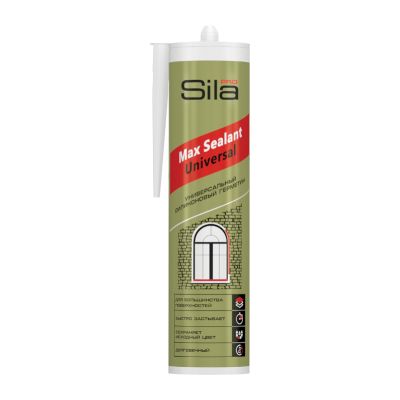 Герметик силиконовый универсальный 280 мл, серый, Sila PRO Max Sealant, арт. US2811