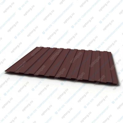 Профнастил ЛКПОЦ C8 0,45 мм, 1,150(1,200)x6,0 м, RAL 8017, ТУ 5285-002-37144780-2012