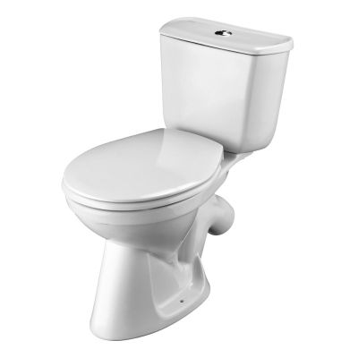 Унитаз-компакт Santek Бриз, 1WH302138, косой выпуск, двухрежимная арматура, нижний  подвод, сиденье дюропласт
