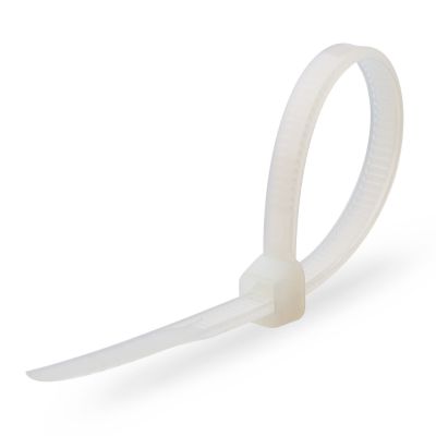 Хомут кабельный 8x500 мм, белый, нейлон, (100 шт), Fortisflex, 50013