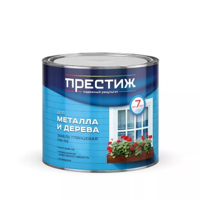 Эмаль ПФ-115 темно-серая,  1,9 кг, Престиж, Ростовская обл.