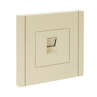 Розетка компьютерная RJ45 кат.5E FP432 ваниль FORTE&PIANO IEK (FP-K10-1-K10)