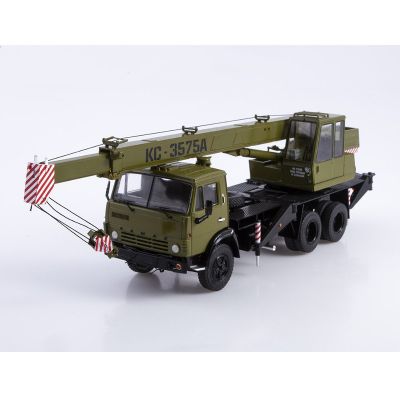 777.SSM1508 Масштабная модель Автокран КС-3575А (53213) хаки в твердой упаковке