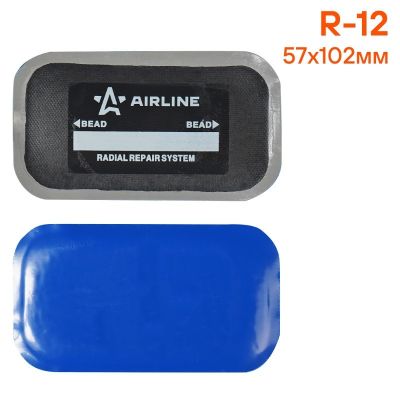Пластырь кордовый, радиальный R-12 (57*102 мм) корд: 1 слой (ATRK66) ("AIRLINE") для холодной вулканизации