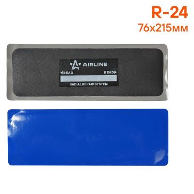Пластырь кордовый, радиальный R-24 (76*215 мм) корд: 2 слоя (ATRK71) ("AIRLINE") для холодной вулканизации
