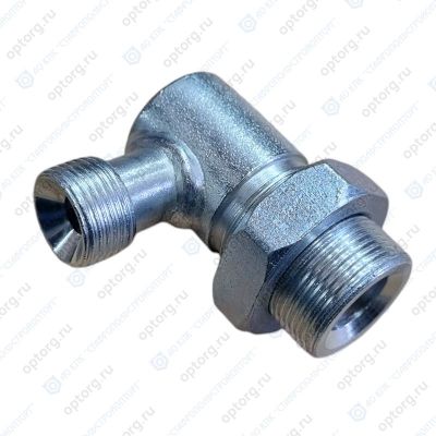 М27х1.5КГ - М20х1.5 Угольник М27х1.5 - S24 на Г/Ц с контргайкой (штуцер)