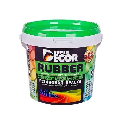 Краска резиновая, № 6, арабика (коричневый) 1 кг, Super Decor Rubber, Московская обл.