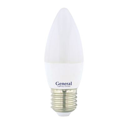 Лампа светодиодная General C37 (свеча) 7 Вт E14 4500К 550 Лм матовая (638000)