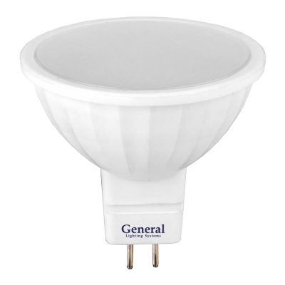Лампа светодиодная General MR16 (рефлектор) 7 Вт GU5.3 4500К 470 Лм (643500)