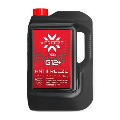 *Антифриз "X-FREEZ RED" (G12+) красный 5кг (вес брутто)  (ООО"Тосол-Синтез", г.Дзержинск)