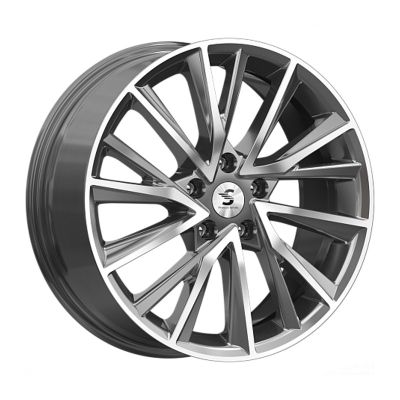 Диск литой K&K KP010 7,5Jx18H2 5/108 ET47 D60,1 Diamond Gloss Graphite, без крепежа, арт. 80049, (Tiggo 8 Pro)