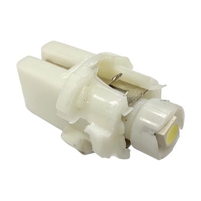 СВЕТОДИОД (А-12-1,2) (12T5-W, 1SMD) б/ц БЕСЦОКОЛЬНЫЙ БЕЛЫЙ  (панель приборов, с патроном) 12В
