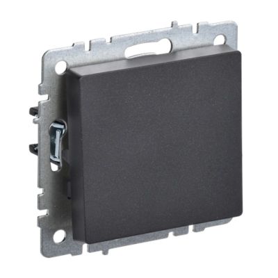 Выключатель BRITE 1КЛ проходной 10А ВС10-1-6-БрЧ черный (без рамки) IEK (BR-V12-0-10-K02)