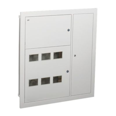 Корпус металлический IEK ЩЭ-6 36 УХЛ3 IP31 встраиваемый LIGHT (MKM42-06-31-L)