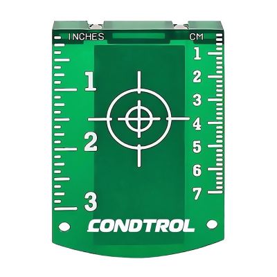 Мишень магнитная CONDTROL (Кондтрол) для лазерного нивелира зелёная  1-7-110