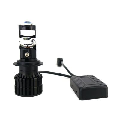Автолампы LED Н7 (к-т 2 шт.) (серия LENS) светодиодные с линзами, тип оптики: Рефлектор (12/24В., 50Вт., 3400Лм., 6500К белый) ("AIRLINE") (AEAR117)