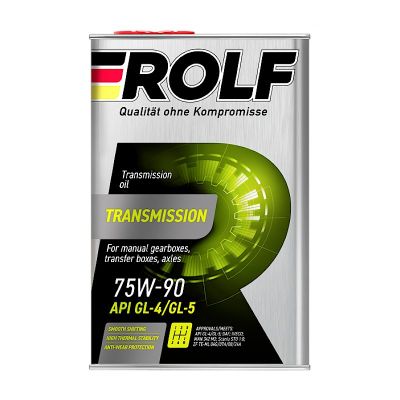Масло трансмиссионное ROLF Transmission SAE 75W90, 4 л, GL-4/GL-5 (ТМ-4/5), синтетическое, для МКПП, мост, (метал. канистра)*
