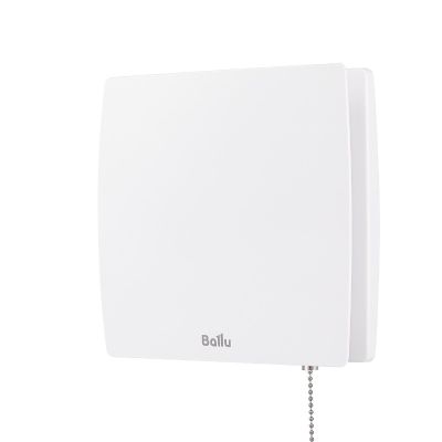 Вентилятор  настенный Ballu BAF-SL 100 VP d100, клапан, выключатель
