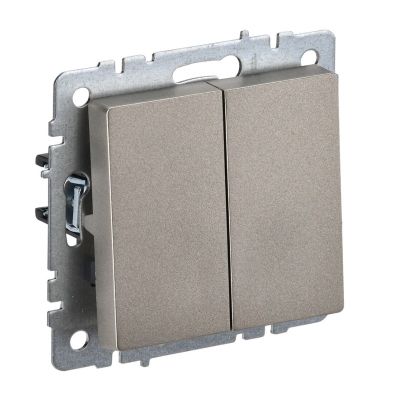 Выключатель BRITE 2КЛ 10А ВС10-2-0-БрШ шампань (без рамки) IEK (BR-V20-0-10-K37)