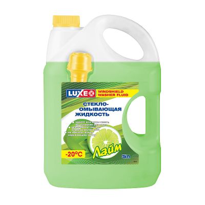 Жидкость омывателя стекла "LUXE" Лайм 5 л. (-20 гр./ц.) (луксойл) (незамерзайка), Луксойл