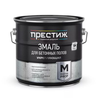 Эмаль акриловая серая,  4 кг, для бетонных полов, Престиж, Ростовская обл.