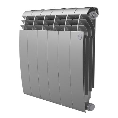 Радиатор биметаллический Royal Thermo Biliner Silver Satin/серебро 500/100, 6 секц.