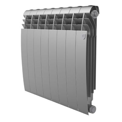 Радиатор биметаллический Royal Thermo Biliner Silver Satin/серебро 500/100, 8 секц.
