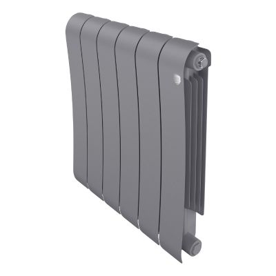 Радиатор биметаллический Royal Thermo Infinity Silver Satin/серебро 500/100, 6 секц.