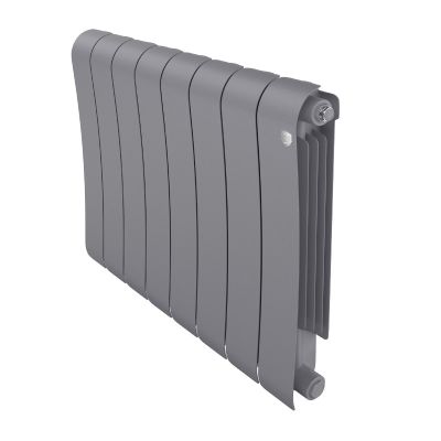 Радиатор биметаллический Royal Thermo Infinity Silver Satin/серебро 500/100, 8 секц.
