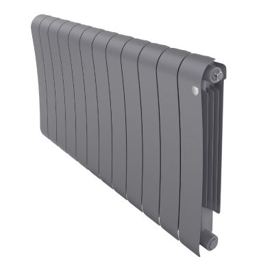 Радиатор биметаллический Royal Thermo Infinity Silver Satin/серебро 500/100, 12 секц.